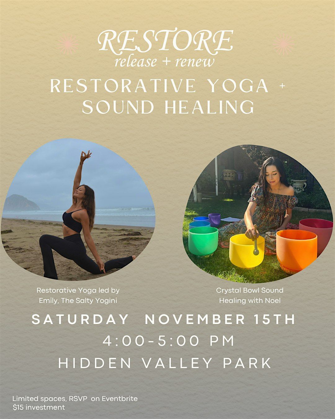 Restore, Release, Renew | Restorative Yoga & Sound Healing Event