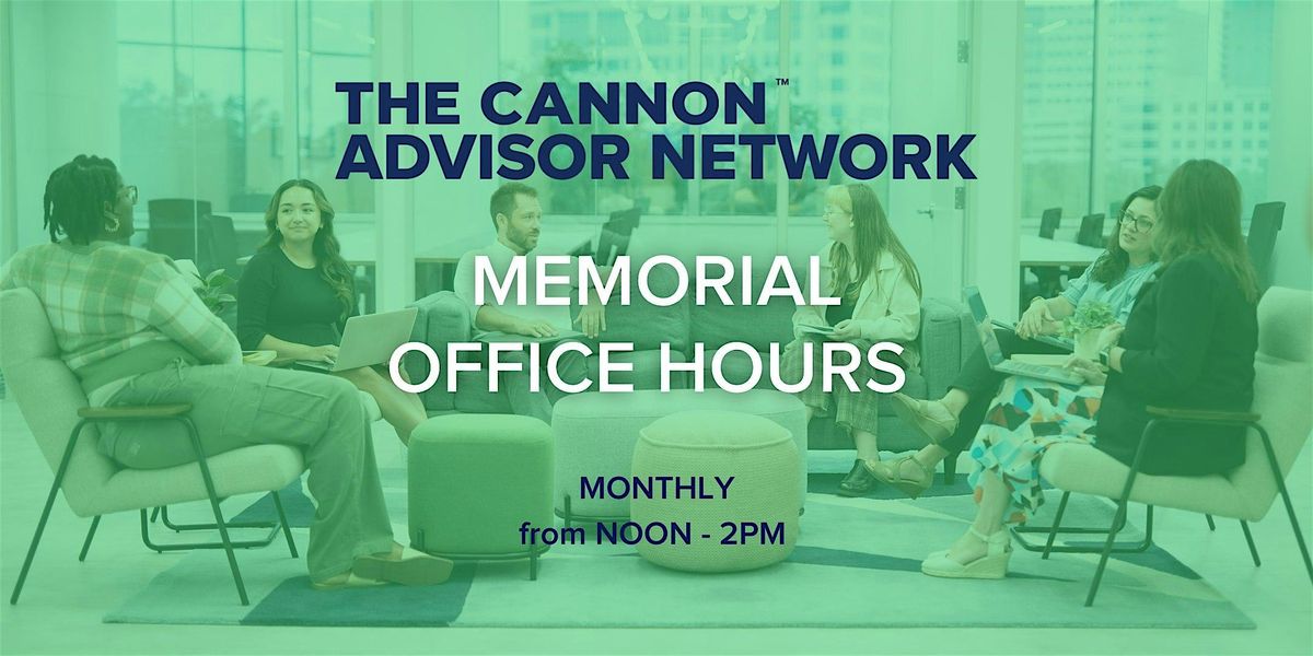 The Cannon Memorial Advisor Network Office Hours -  November 2024