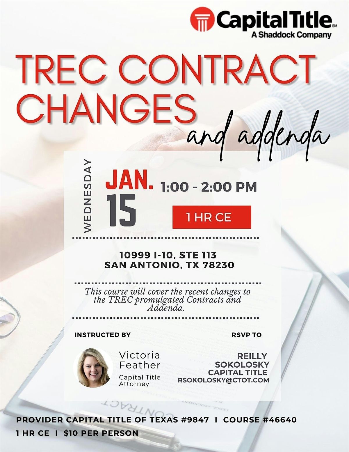 TREC Contract Changes and Addenda