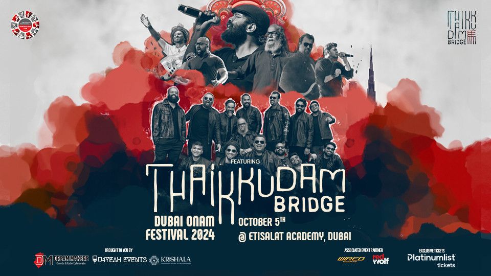 Thaikkudam Bridge Live Concert at Dubai's Onam Fest 2024