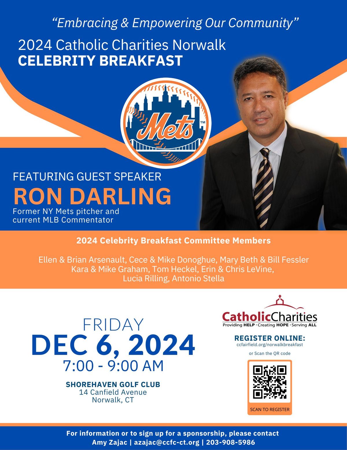 2024 Norwalk Celebrity Breakfast Featuring Ron Darling