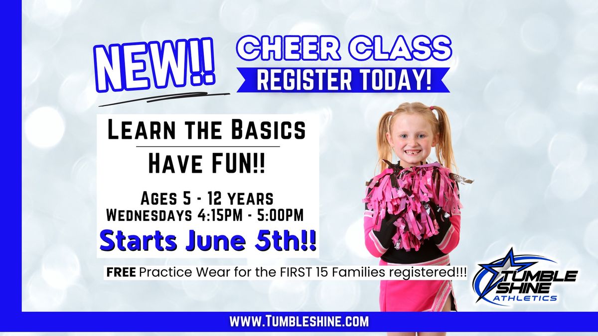 Cheer Classes Starting June 5th!!