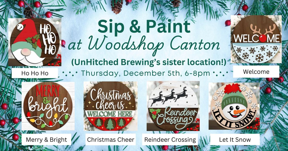 Sip & Paint at Woodshop Canton