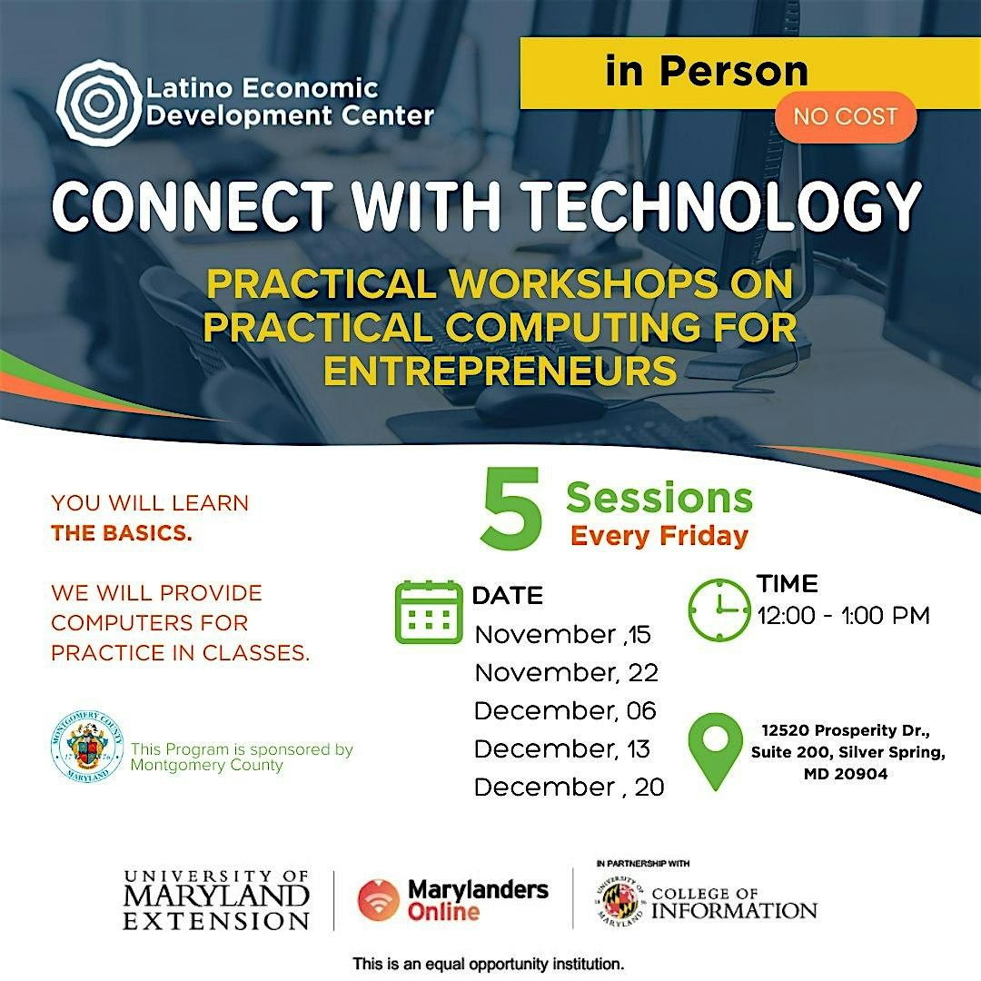 Connect with Technology - Workshop on Computing for Entrepreneurs