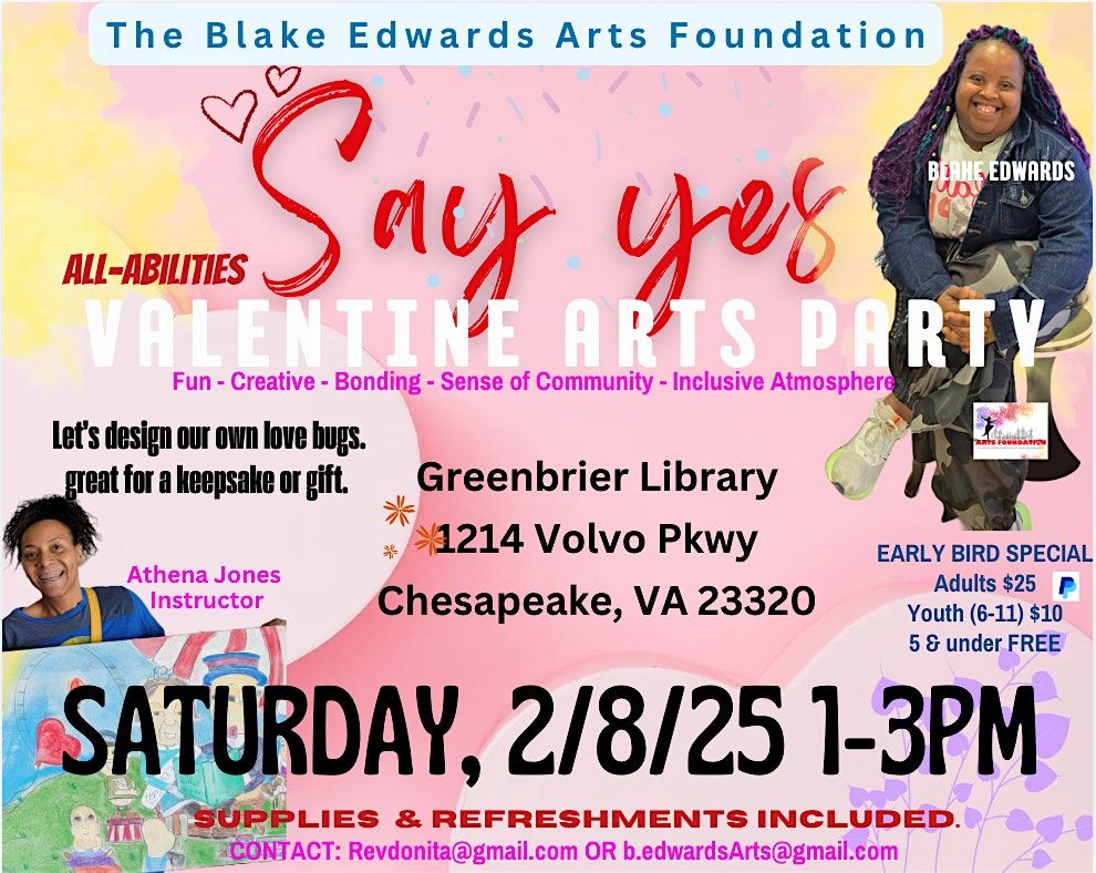 Say Yes All Abilities Valentine Arts Party