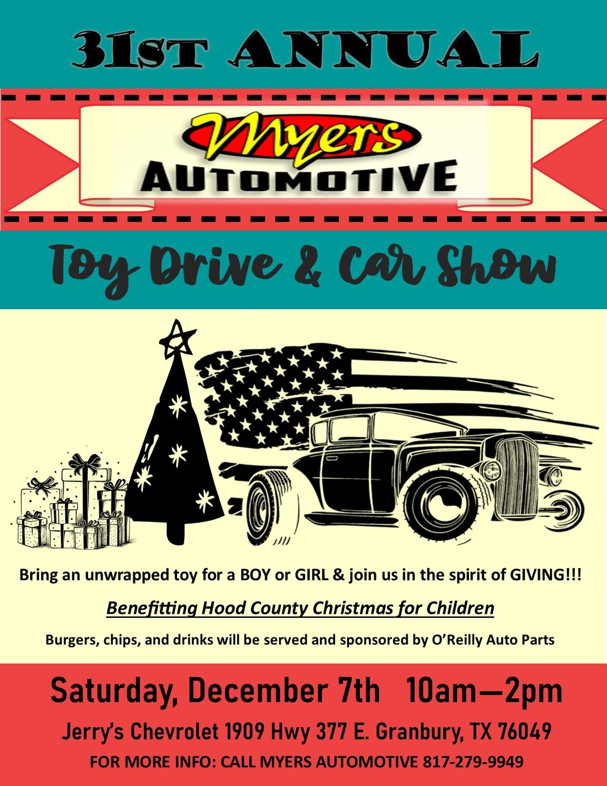 31st Annual Toy Drive & Car Show