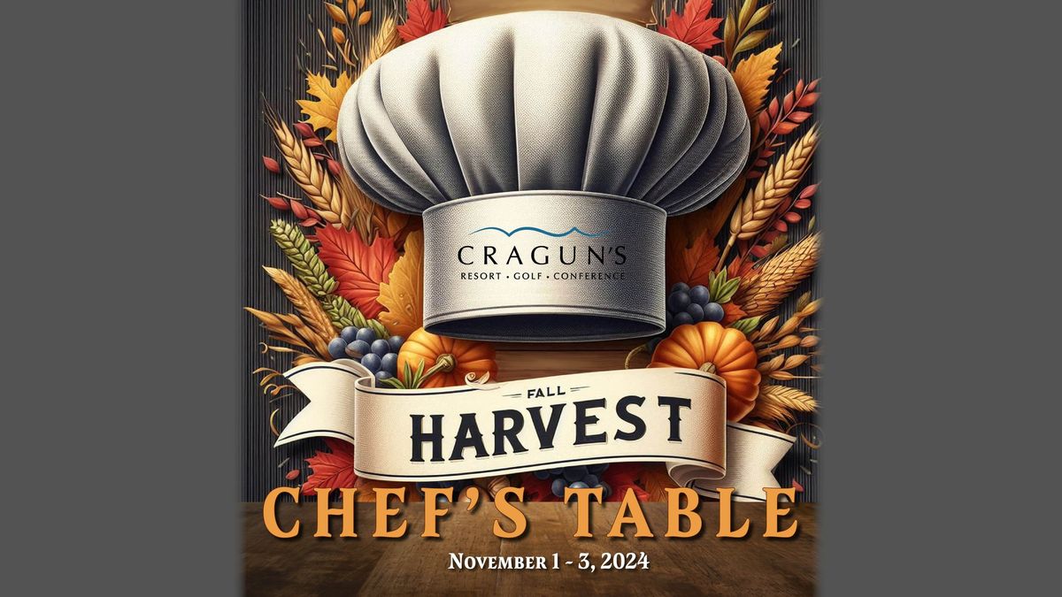 Fall Harvest Chef's Table Dining Experience at Cragun's