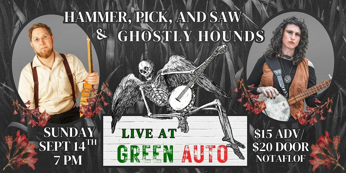 Ghostly Hounds with Hammer, Pick and Saw