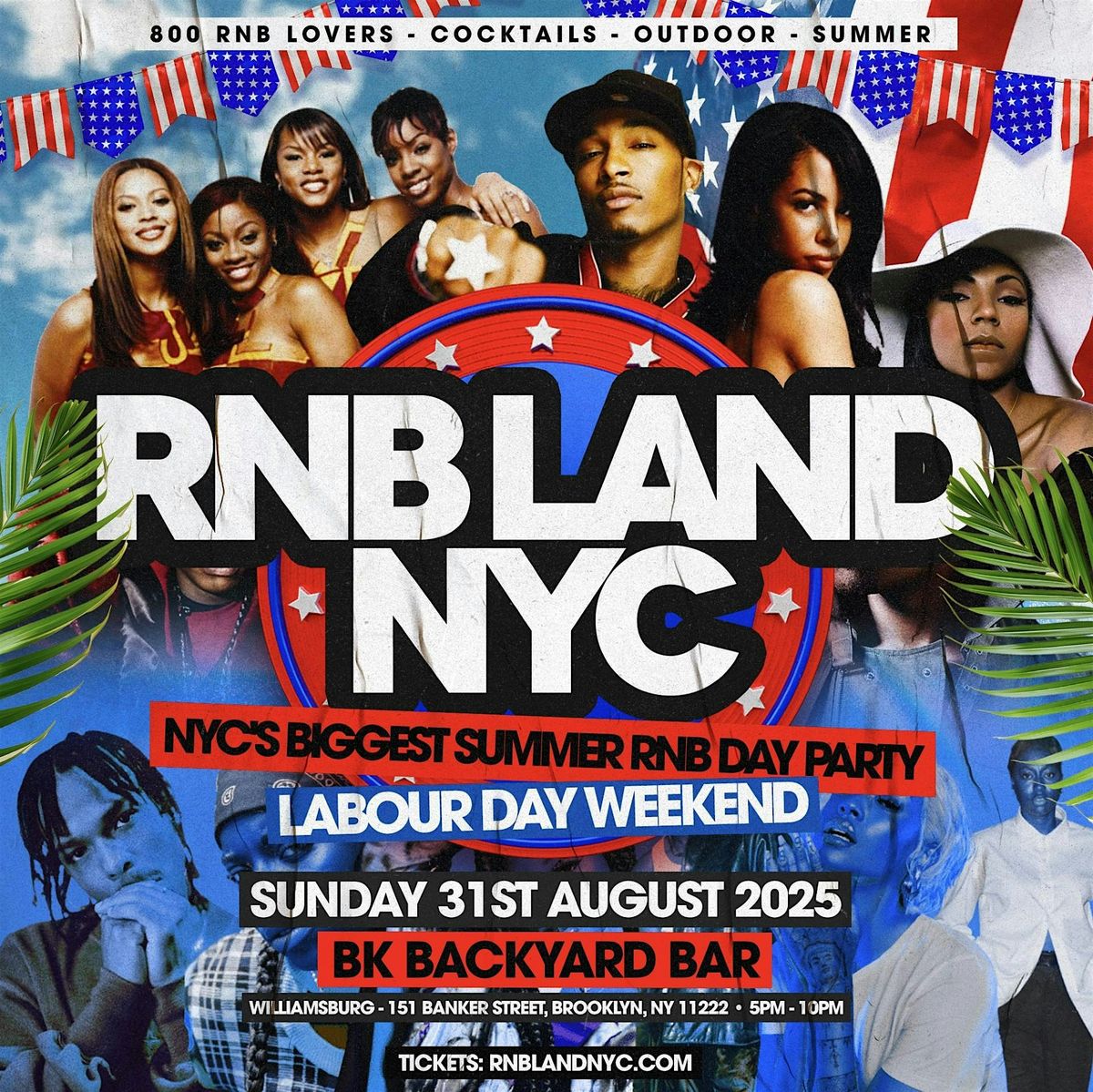 RNBLAND - NYC'S Biggest RnB Summer  Day Party (LABOUR DAY WEEKEND)