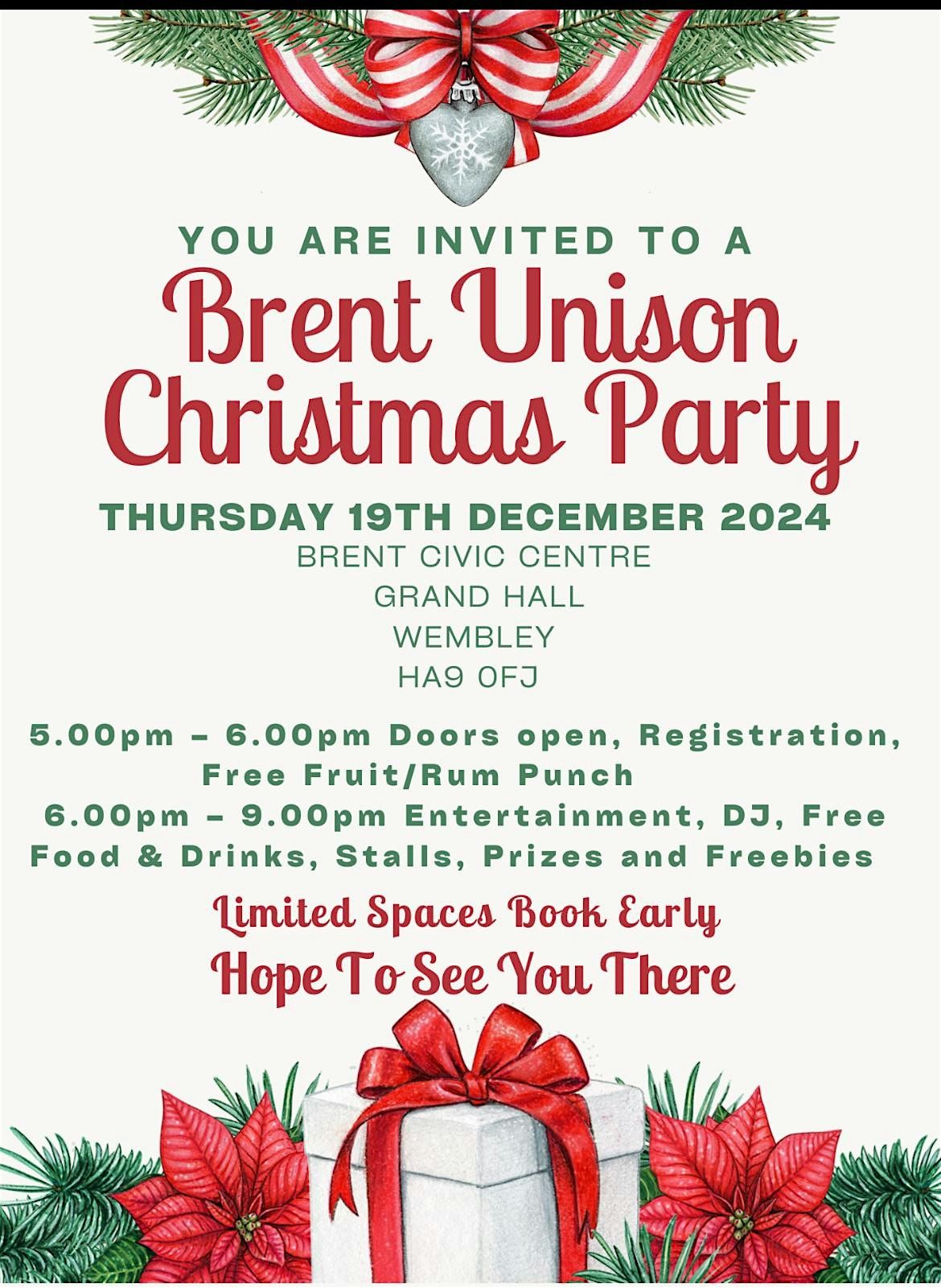 BRENT UNISON CHRISTMAS EVENT