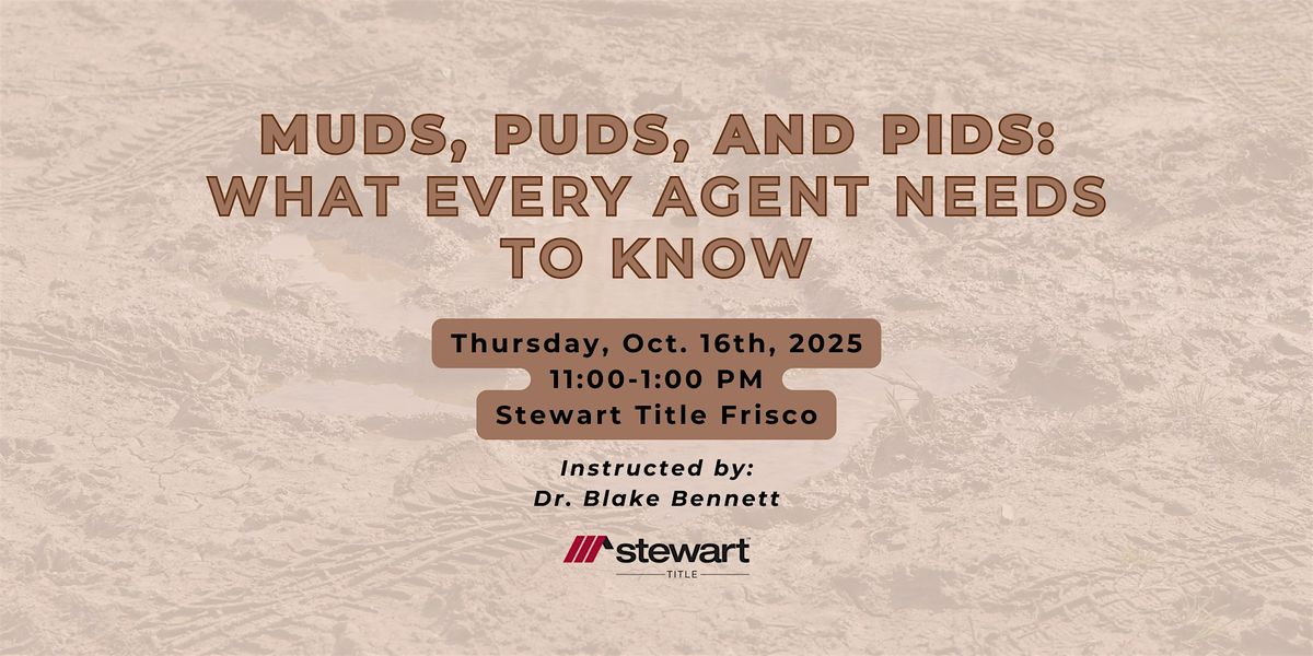MUDs, PUDs, & PIDs (CE Class for Realtors)