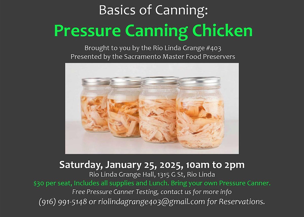 Basics of Canning - Pressure Canning Chicken