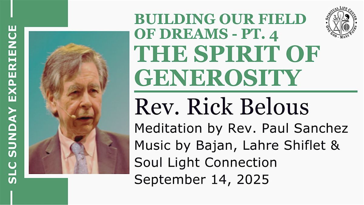 SLC Sunday Experience: The Spirit of Generosity