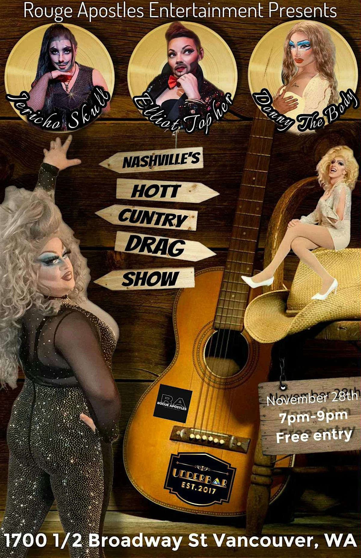 Nashville's Hott Cuntry Drag Show At UnderBar