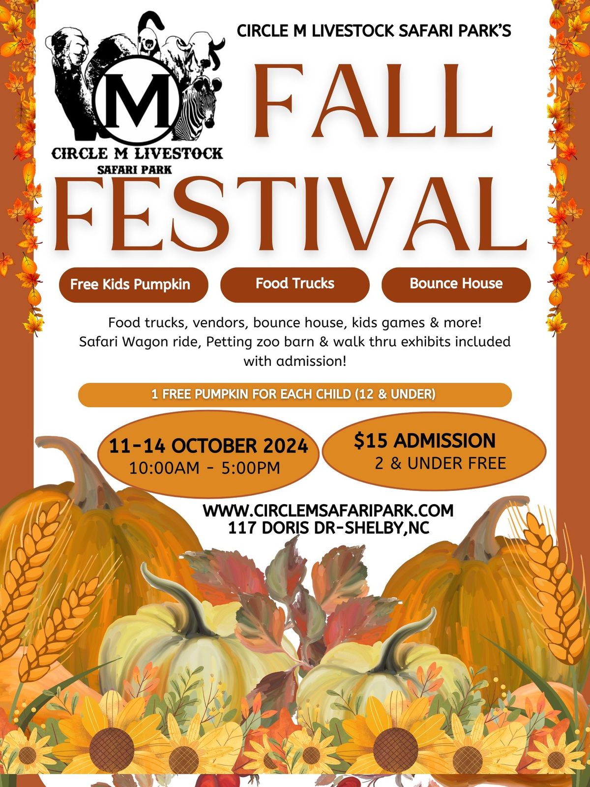 Circle M Livestock Safari Park\u2019s Fall Festival