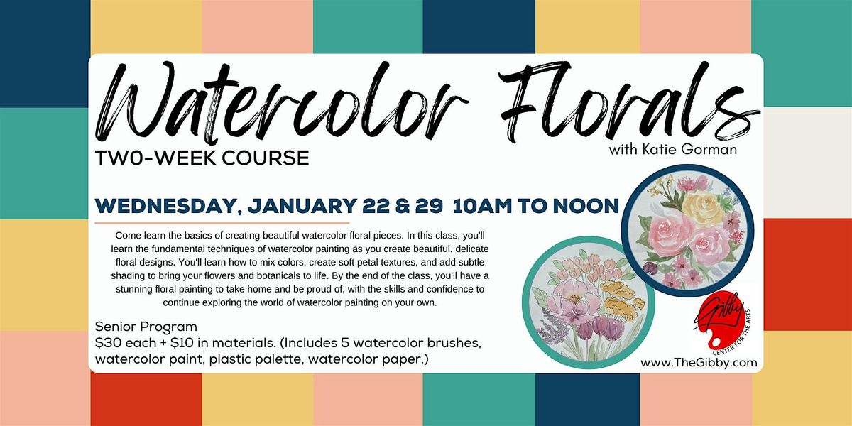 Watercolor Florals Two-Week Course