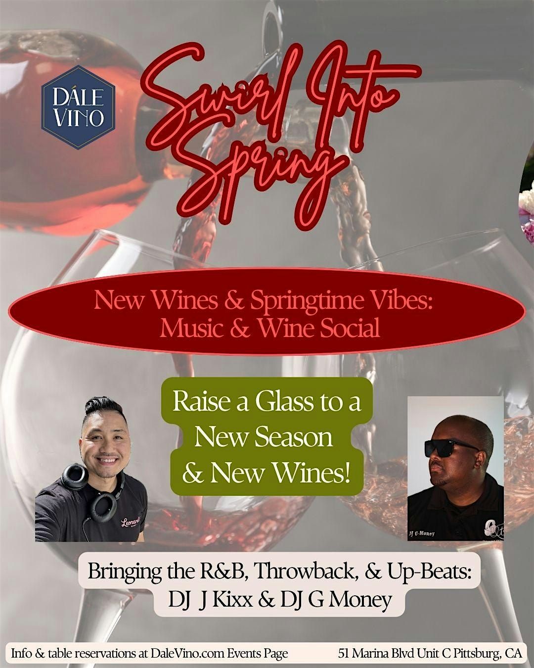 Swirl Into Spring: New Wines and Springtime ft DJ K Kixx & DJ G Money