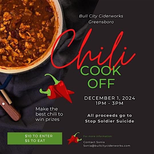 1st Annual Chili Cook Off (Ciderworks Greensboro)