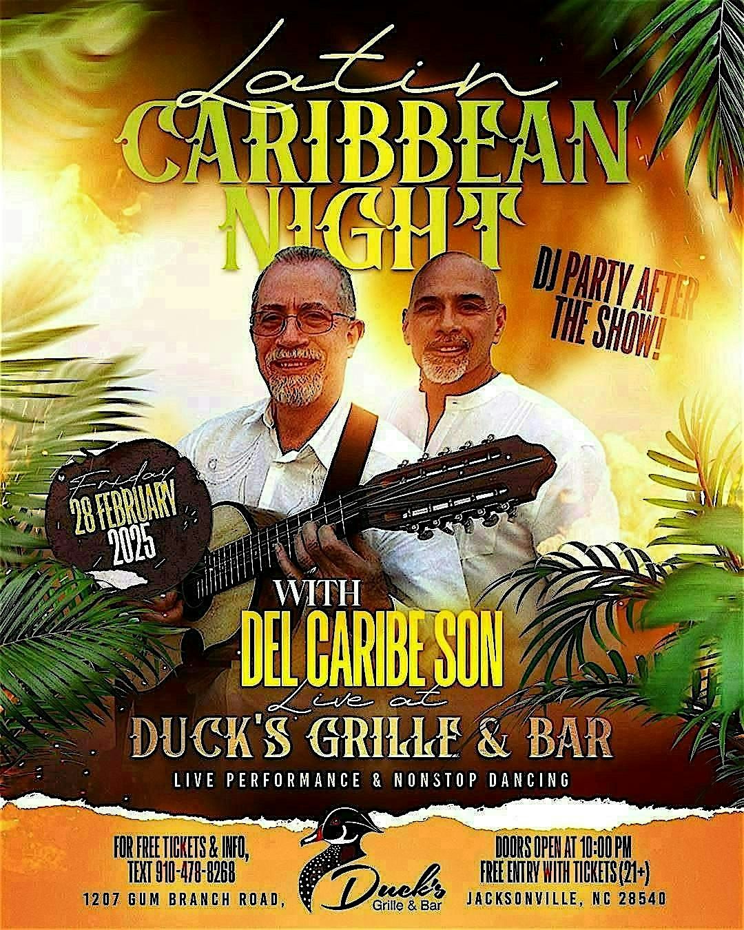 Latin Caribbean Night with Del Caribe Son