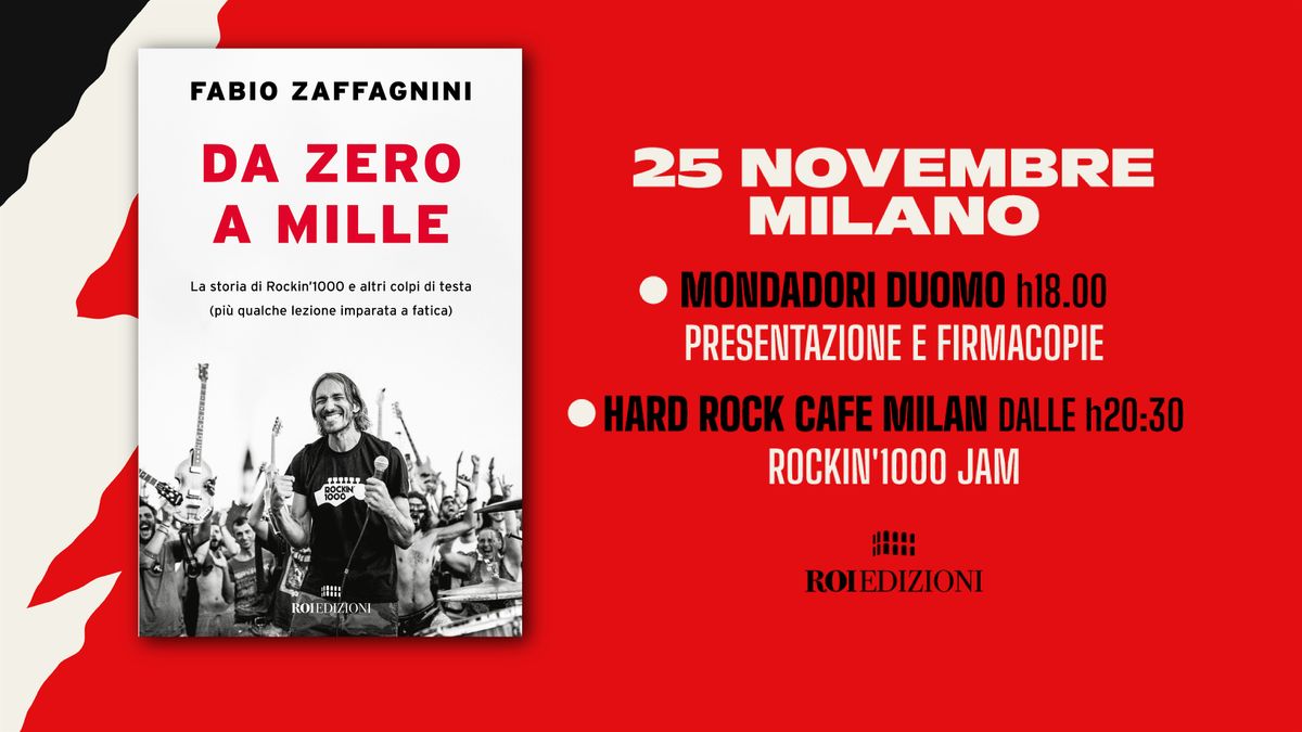 Da Zero a Mille: Fabio Zaffagnini presenta il suo libro