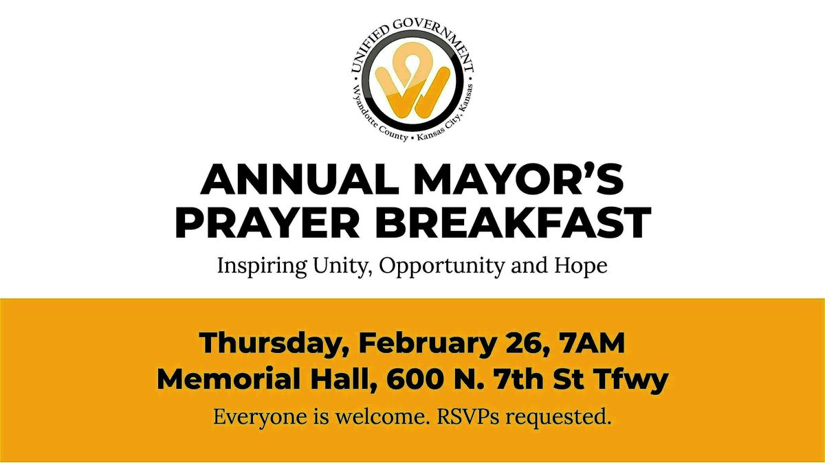 Annual Mayor's Prayer Breakfast