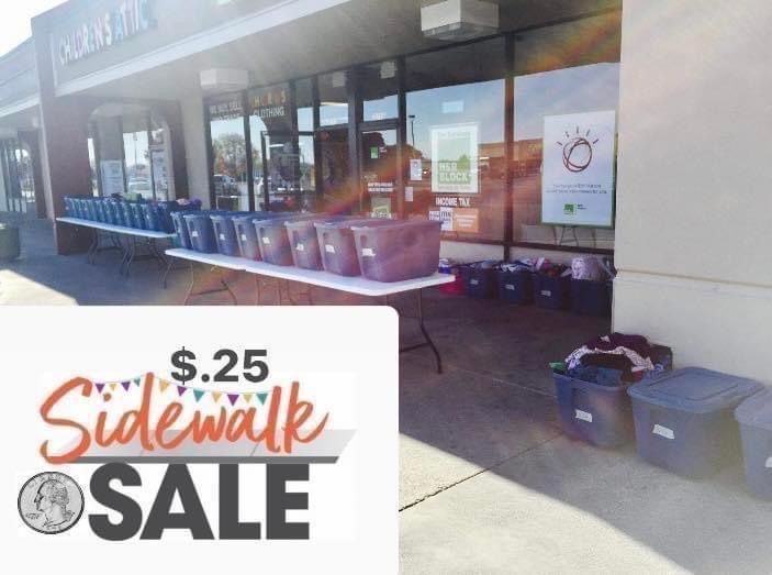 $0.25 Sidewalk Sale (Baby-toddler - kid clothing,shoes, toys, Large gear and more )