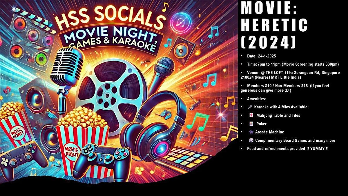 HSS Socials : Movie and Game night