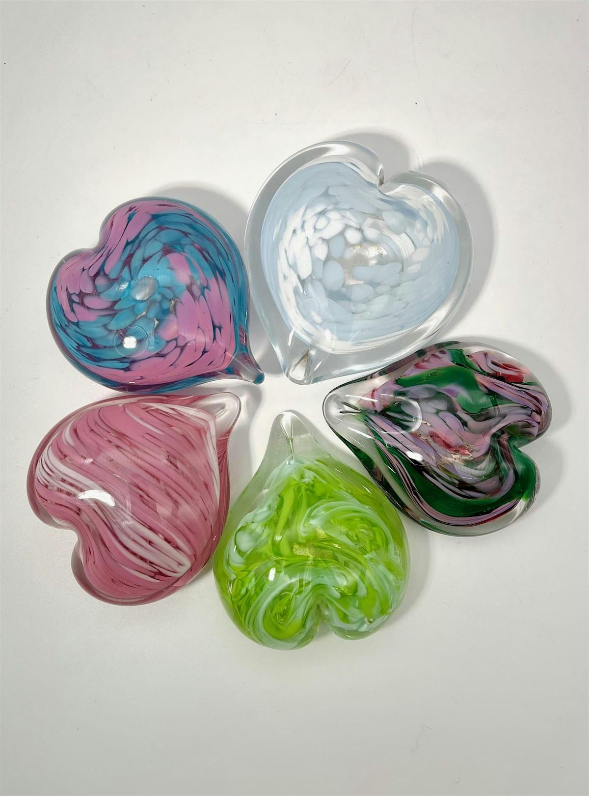 Ready, set, go, okay, Mom's Day out with you making Heart Paperweights.