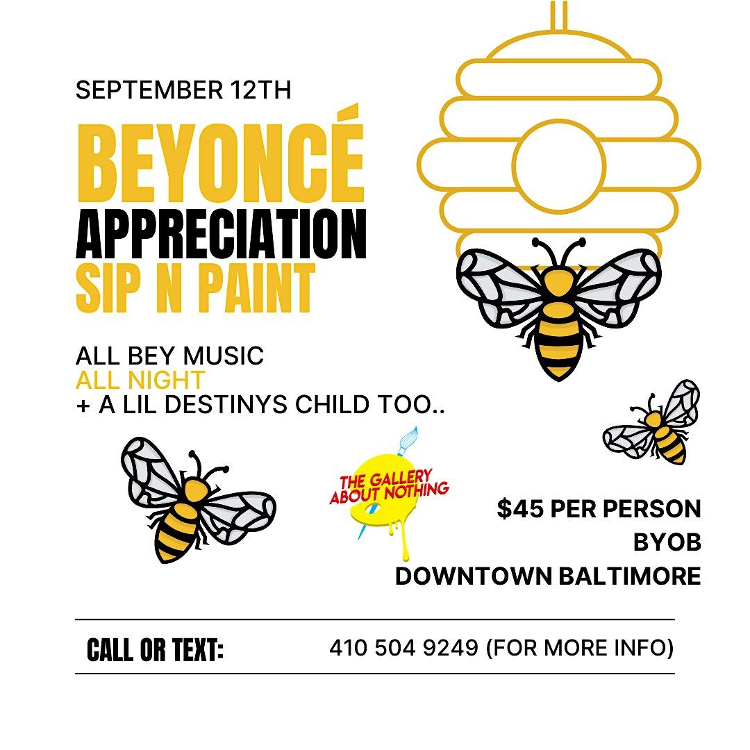 A Beyonce Appreciation Night: Sip, Paint & Vibe!