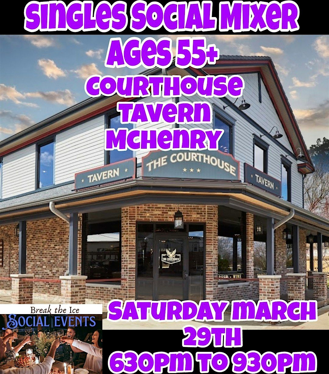 Singles Social Mixer 55+ McHenry Courthouse Tavern