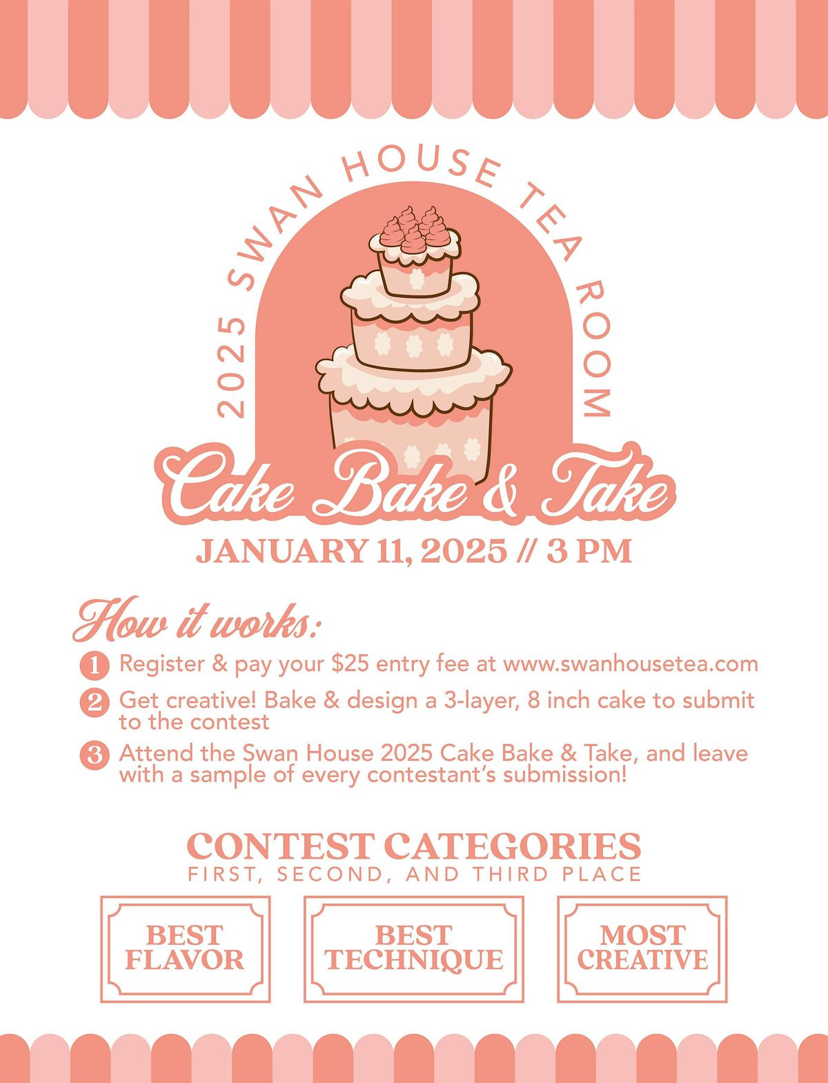 2025 Swan House Tea Room: Cake Bake & Take