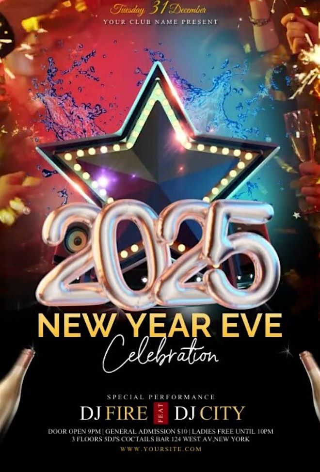 NEW YEARS EVE CELEBRATION W\/DJ, LIVE MAGIC, MUSIC, POETRY, COMEDY & ART...