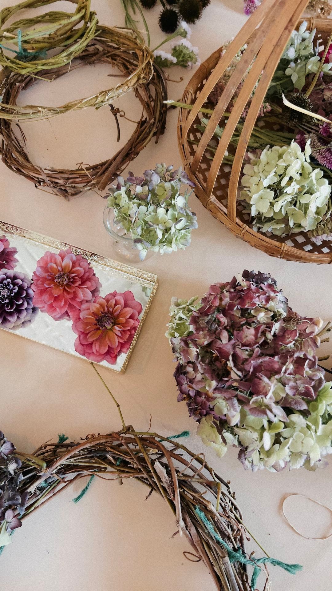 Dried Flower Fall Designs