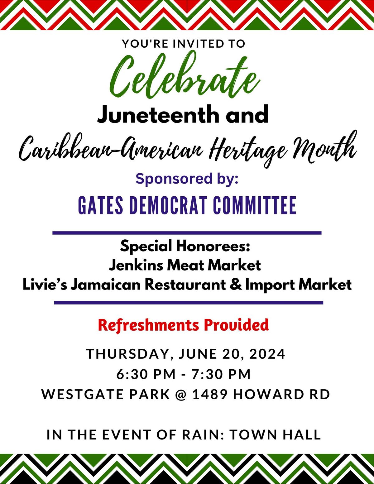 Juneteenth and Caribbean Heritage Celebration