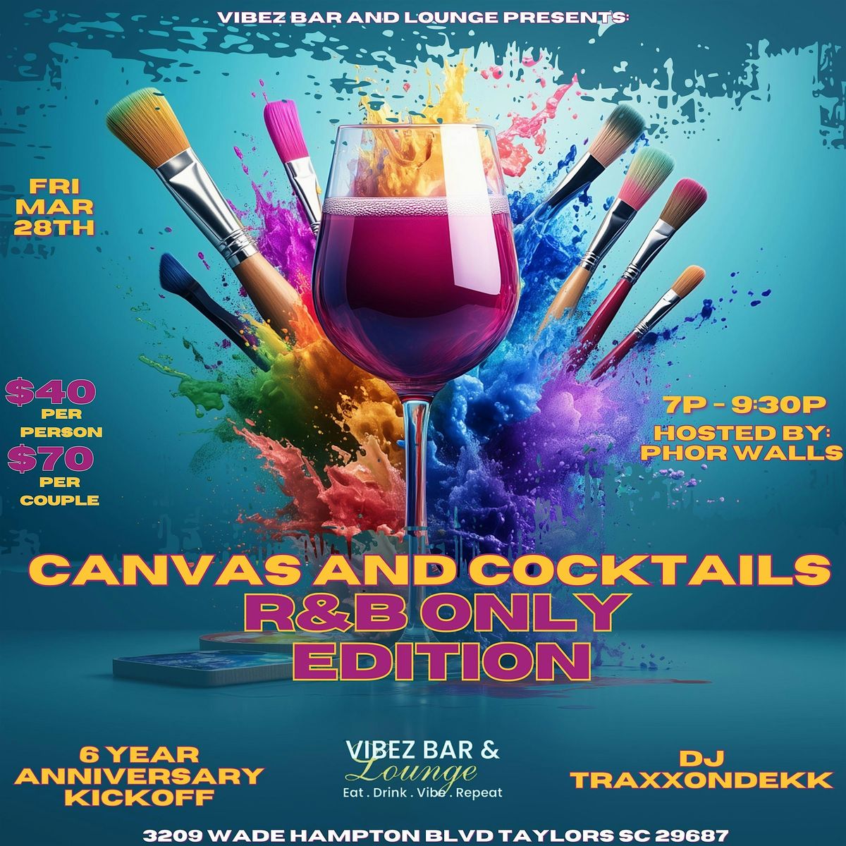 Canvas & Cocktails: 6-Year Anniversary Edition