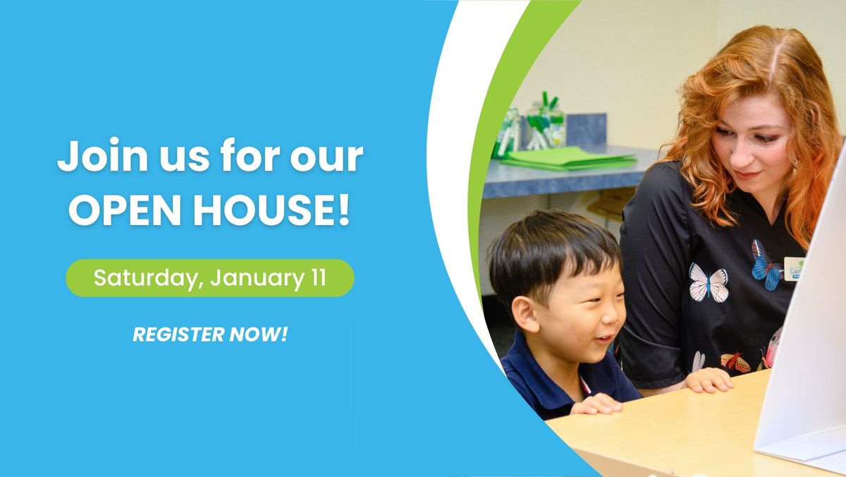 Open House on January 11th!