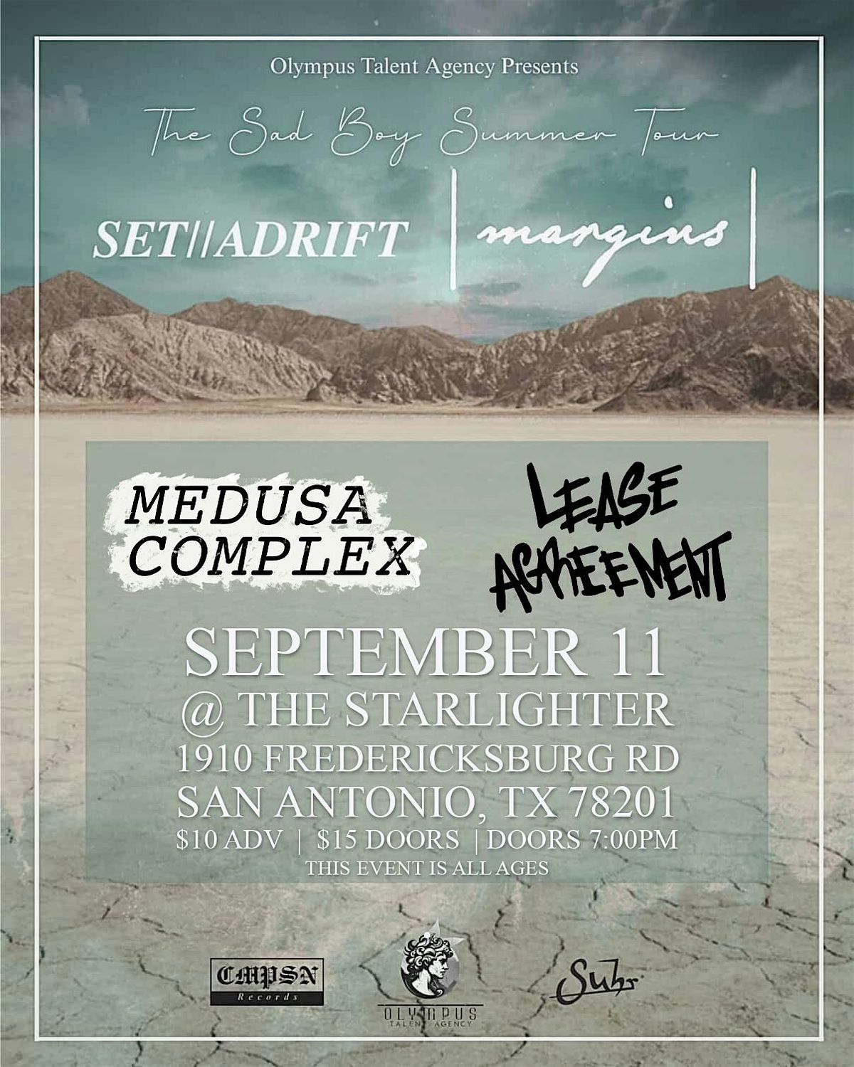The Sad Boy Summer Tour feat. Set\/\/Adrift\u2022Margins\u2022Lease Agreement\u2022more!