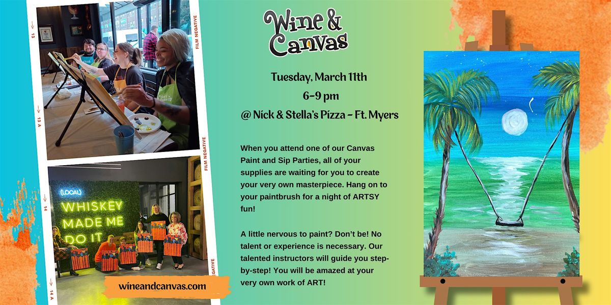 Ft. Myers Paint & Sip \u2013 Swinging in the Tropics