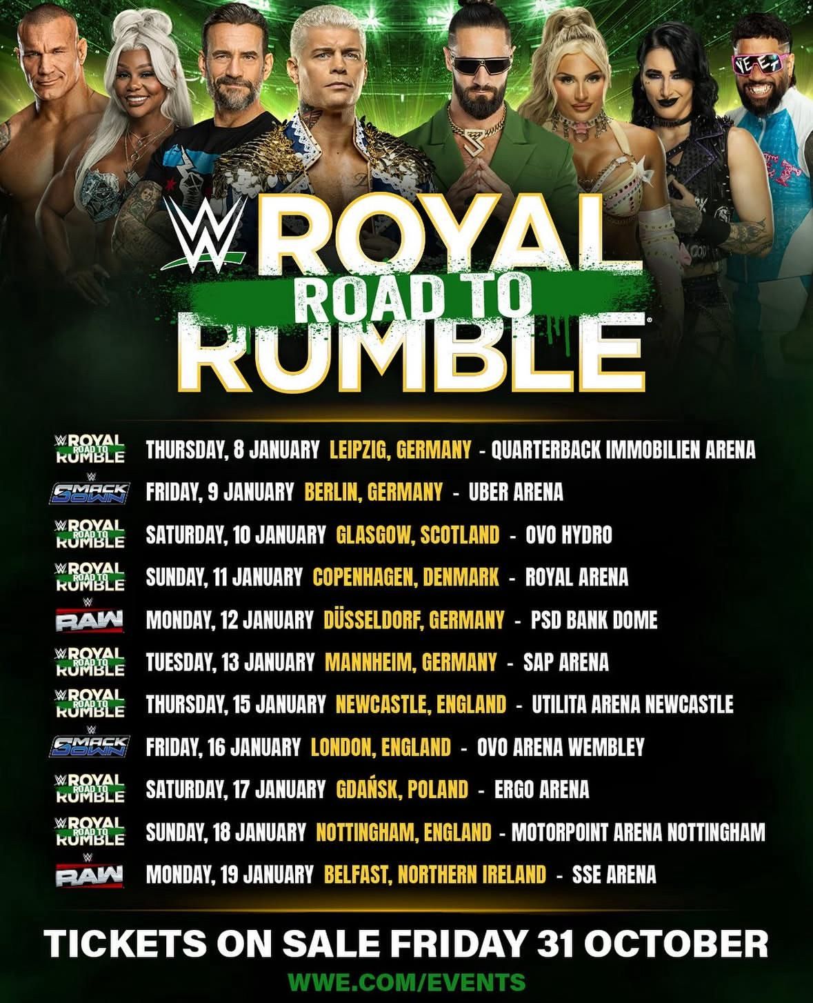 WWE: Road to Royal Rumble at OVO Hydro