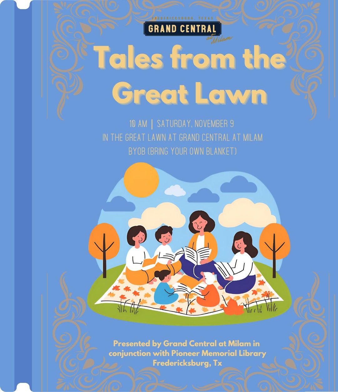 Tales from the Great Lawn- Storytime with Pioneer Memorial Library 