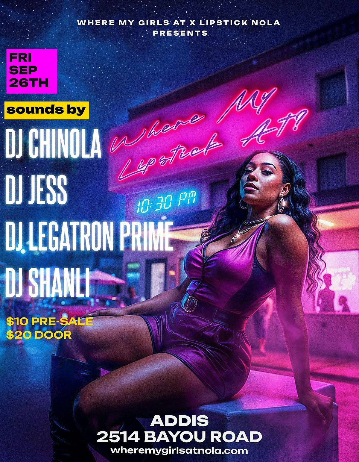 Where My Girls At? x Lipstick NOLA presents Where My Lipstick At?