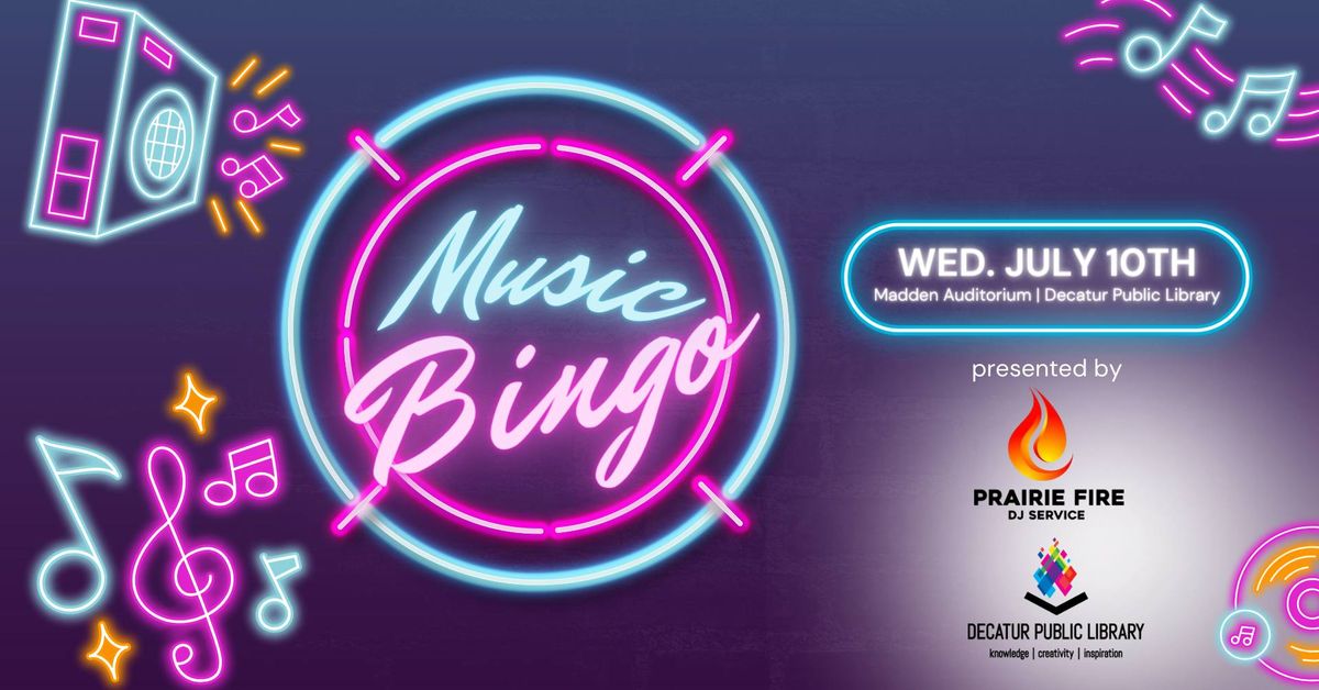 Music Bingo hosted by Prairie Fire DJ Service