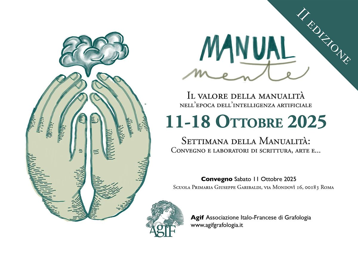 Manualmente, settimana della Manualit\u00e0.