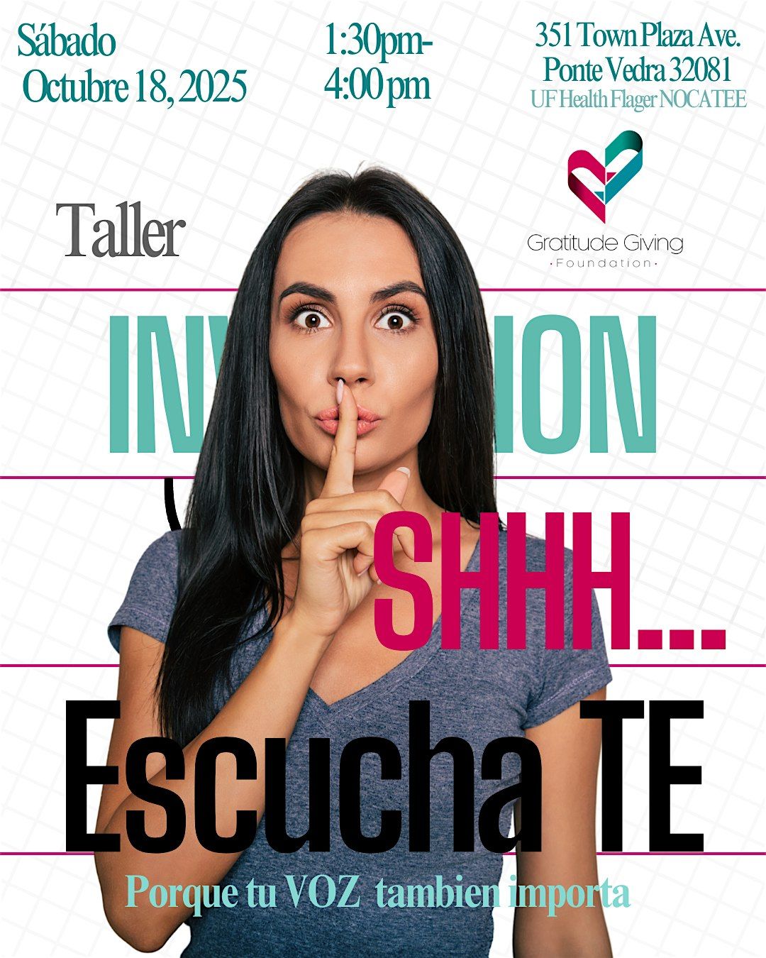 Shh... EscuchaTE.            Tu voz tambi\u00e9n importa