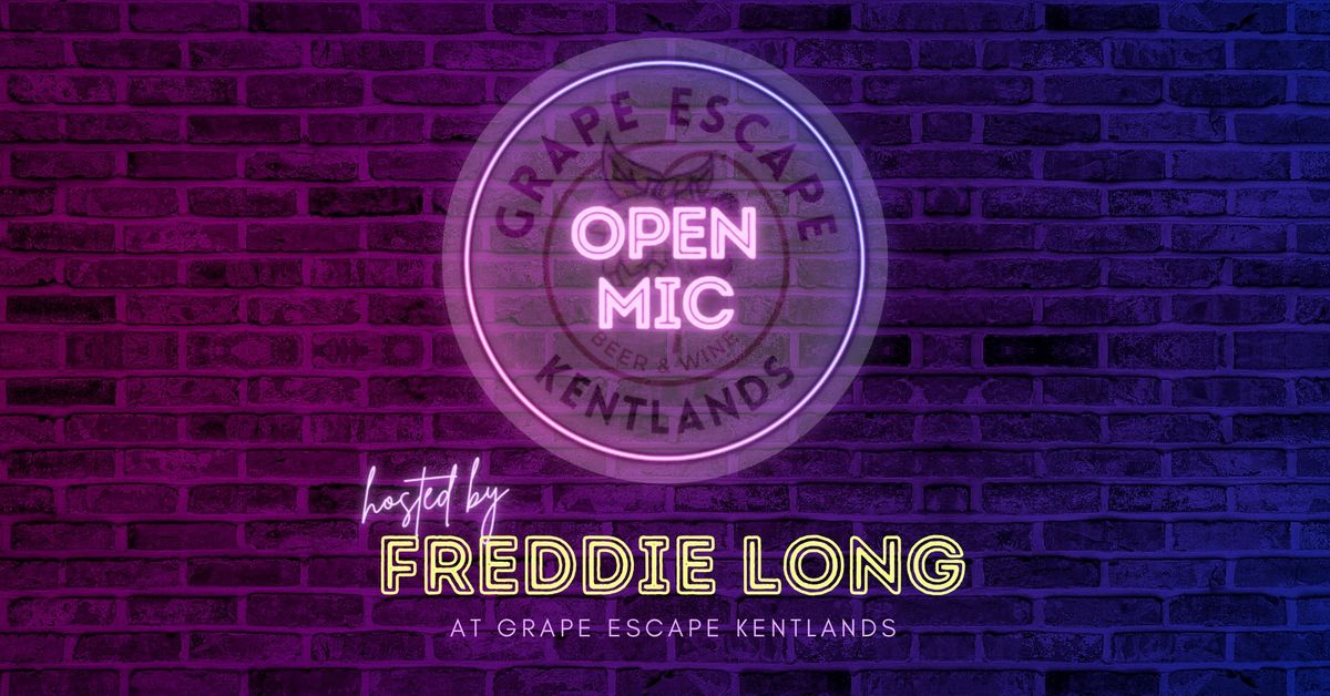 Open Mic at grape escape kentlands (hosted by Freddie Long)