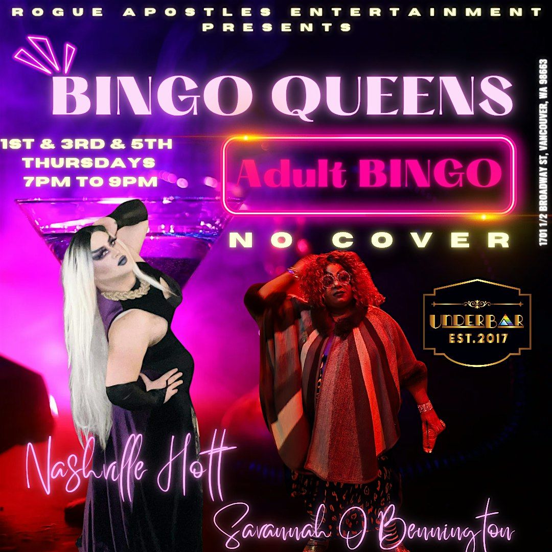 BINGO Queens Adult Drag BINGO Night At UnderBar