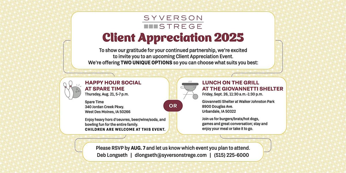Client Appreciation 2025-Spare Time