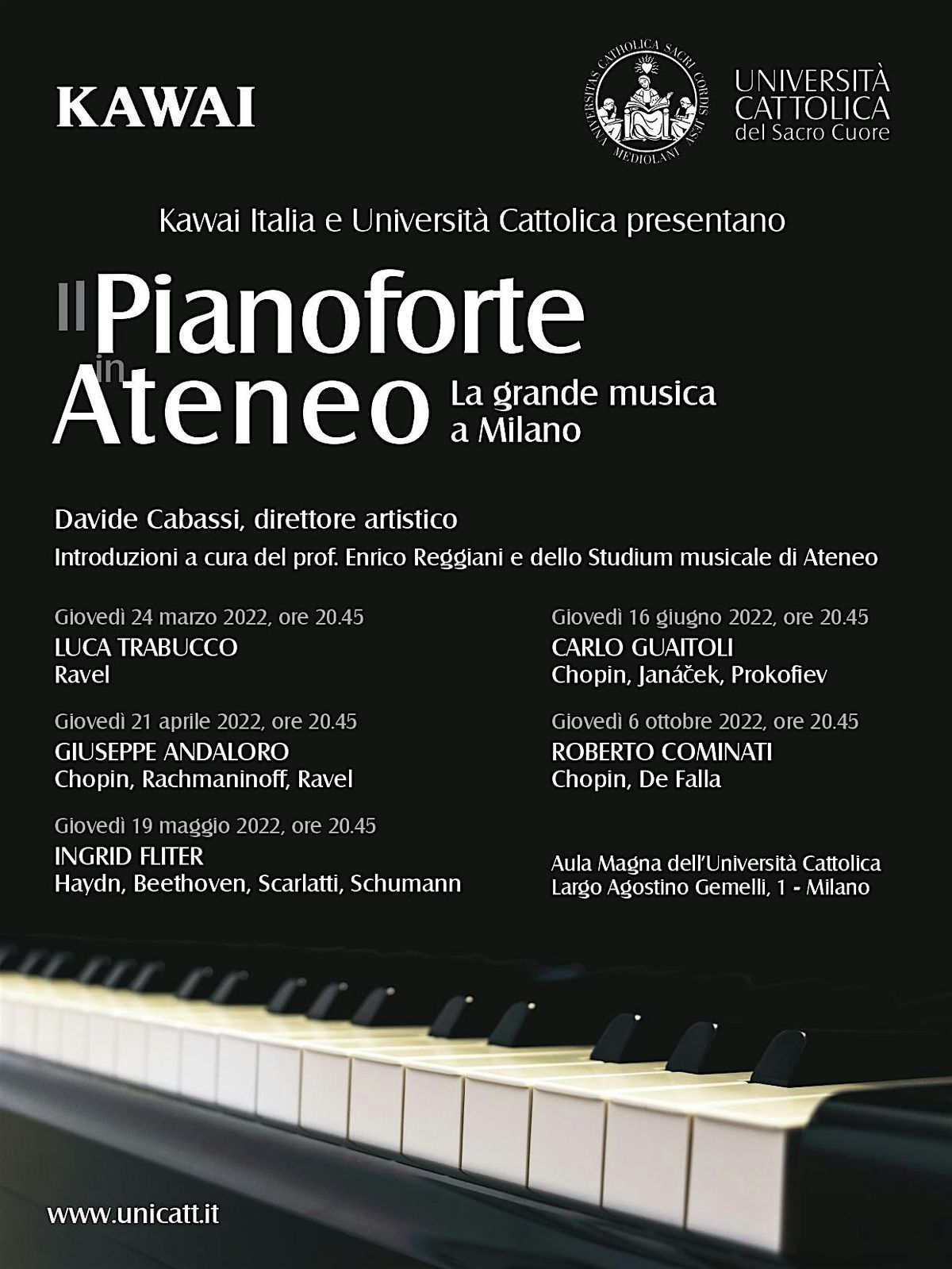 LUCA BURATTO -  Il Pianoforte in Ateneo