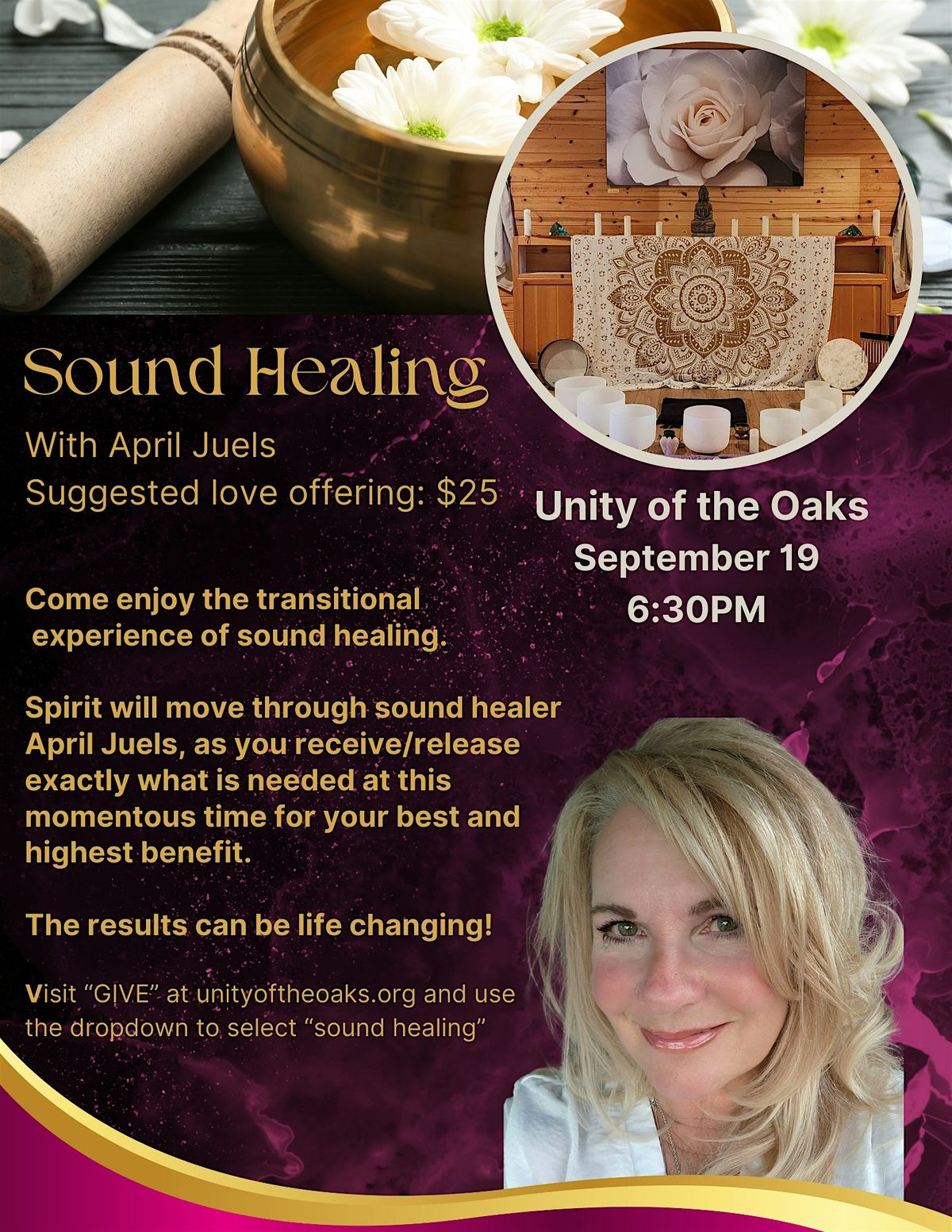 Sound Healing with April Juels
