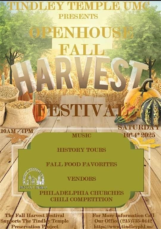 Vendor for Tindley's Open House Fall Harvest